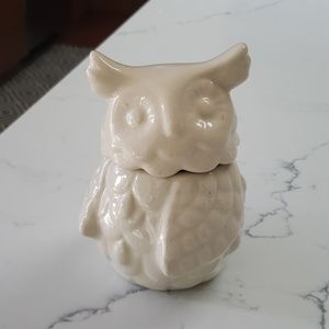 White ceramic owl
